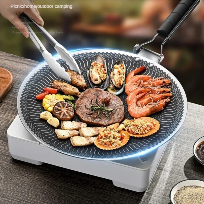 Commercial Kitchen Pots And Pans - 316 Stainless steel barbecue plate outdoor