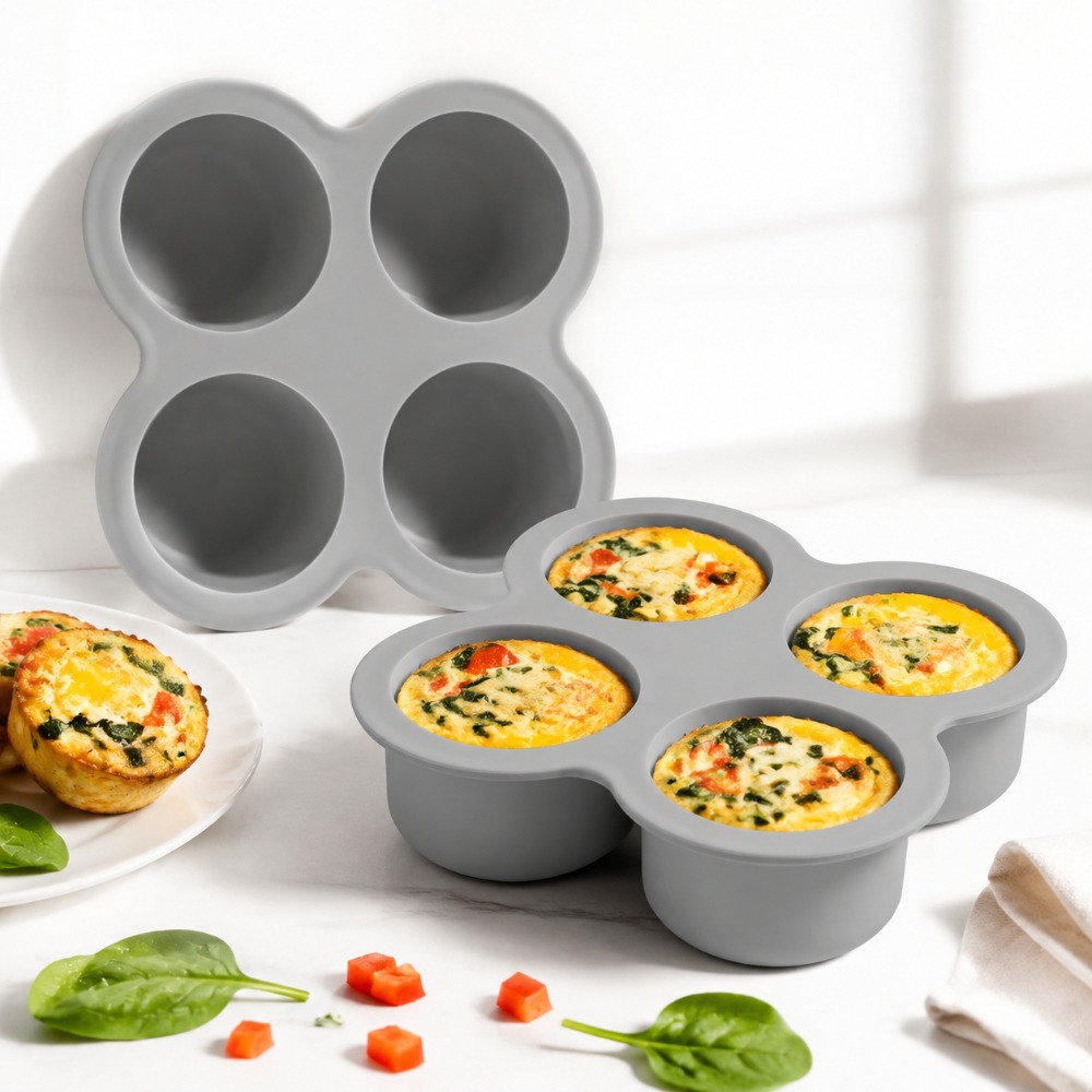 Commercial Kitchen Pots And Pans - 2pcs Air Fryer Egg Mold 4