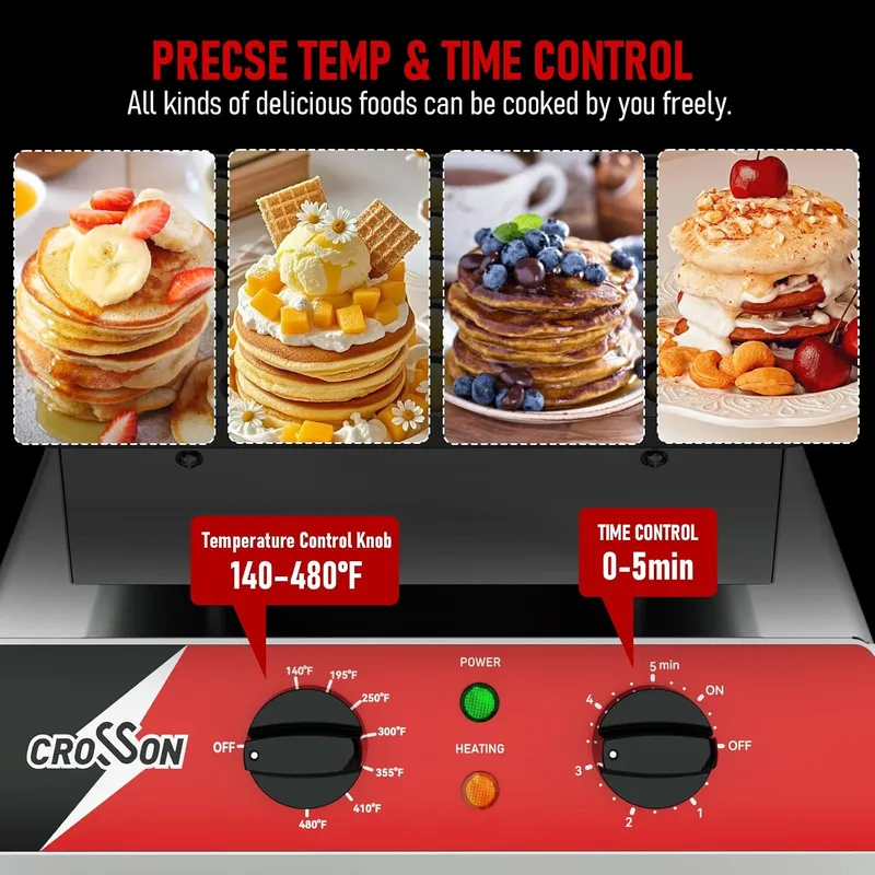 Mini Pancake Maker 25PCS 43mm  - Waffle Maker Commercial recension och pris