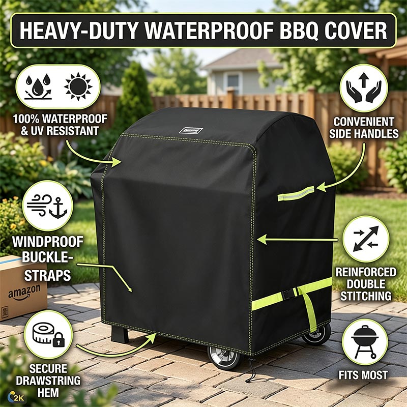 420D Outdoor Barbecue Cover, M - Commercial Kitchen Vent Hood recension och pris