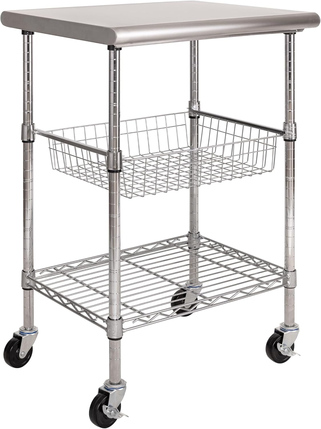 Stainless Steel Commercial Foo - Commercial Kitchen Prep Table With Storage recension och pris
