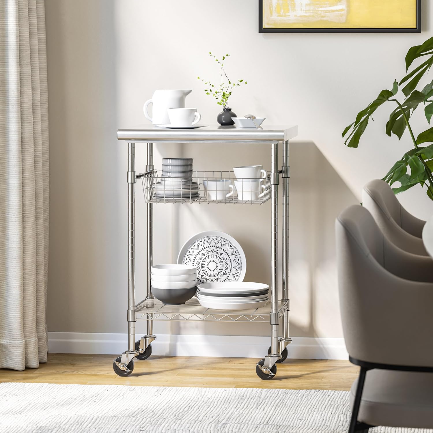 Stainless Steel Commercial Foo - Commercial Kitchen Prep Table With Storage recension och pris