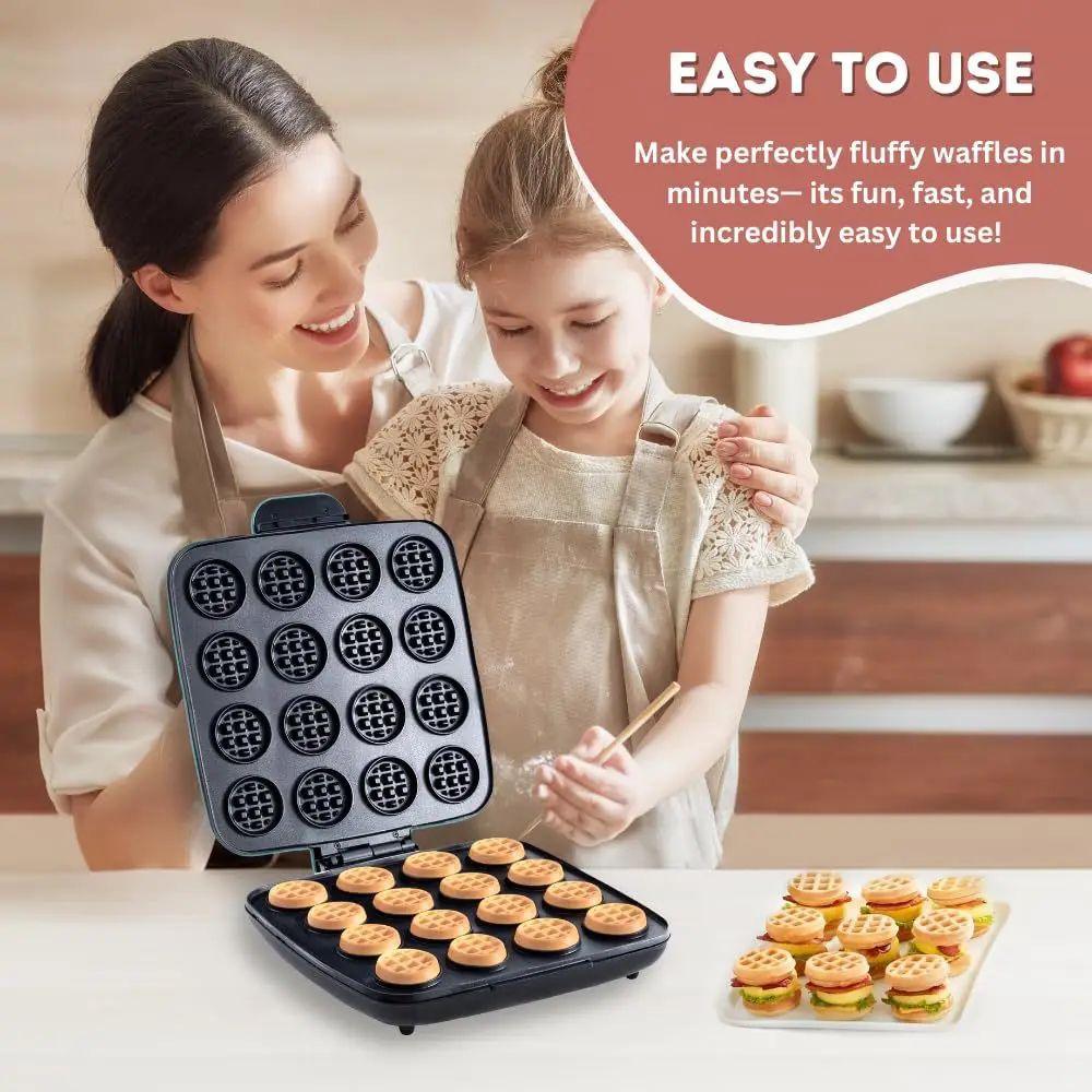16-Hole Waffle Maker, Quick He - Sandwich Press Panini recension och pris