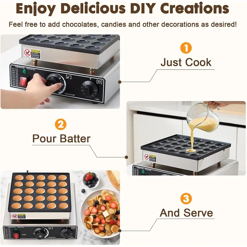 Mini Pancake Maker Commercial  - Waffle Maker Commercial recension och pris