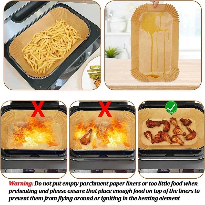 Disposable Air Fryer Paper Non - Commercial Kitchen Pots And Pans recension och pris