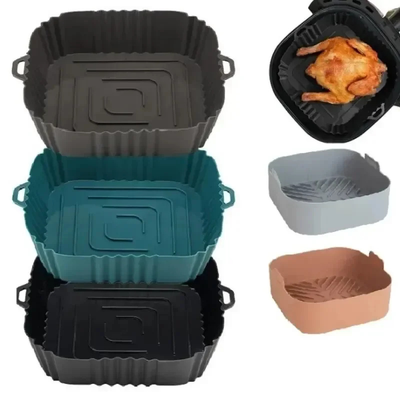 1PC Silicone Air Fryer Basket, - Commercial Kitchen Pots And Pans recension och pris