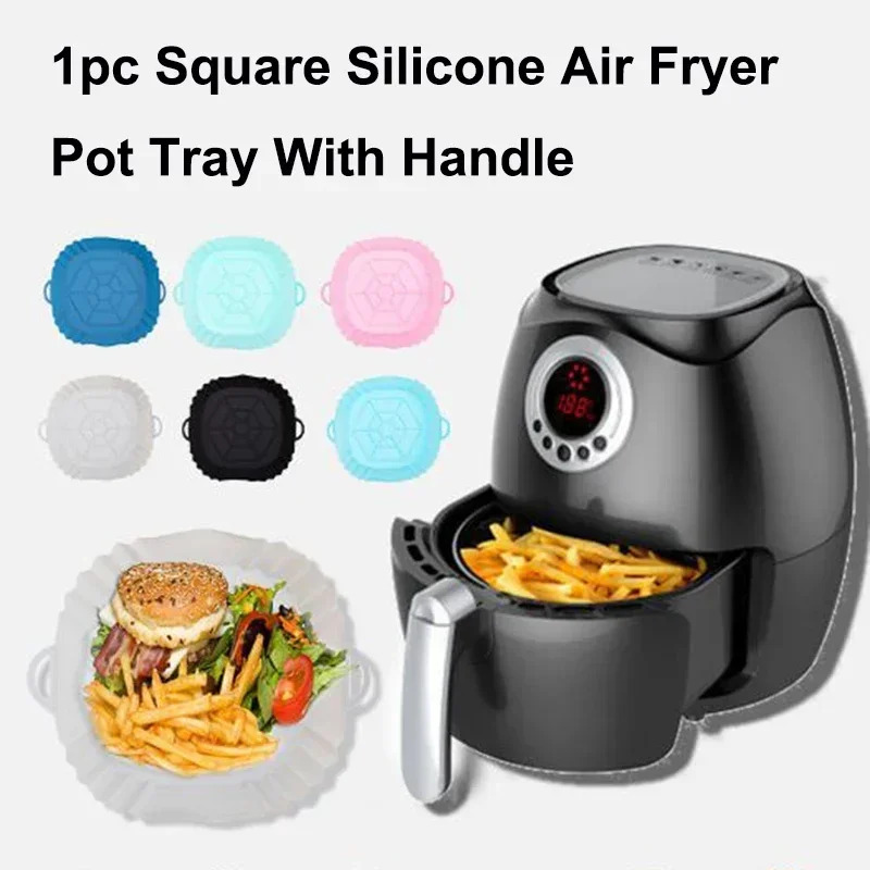 1PC Silicone Air Fryer Basket, - Commercial Kitchen Pots And Pans recension och pris