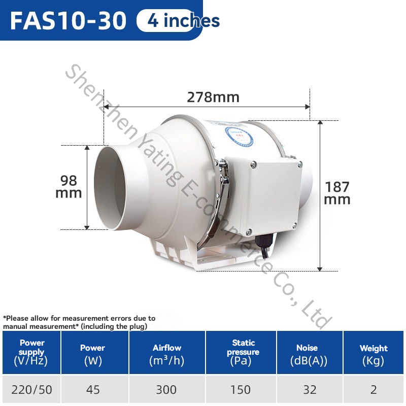 4inch Commercial Exhaust Fan P - Commercial Kitchen Exhaust Fan recension och pris