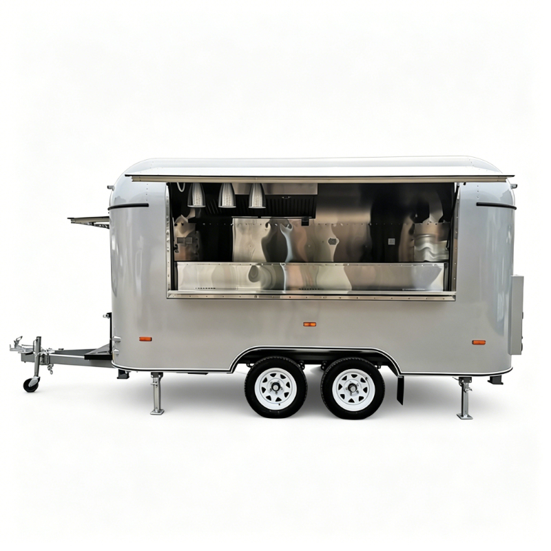 Stainless Steel Food Trailer M - Commercial Kitchen Layout Design recension och pris