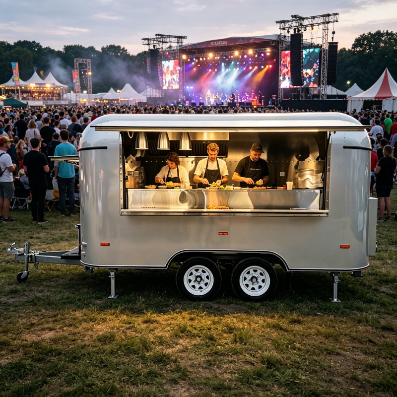 Stainless Steel Food Trailer M - Commercial Kitchen Layout Design recension och pris