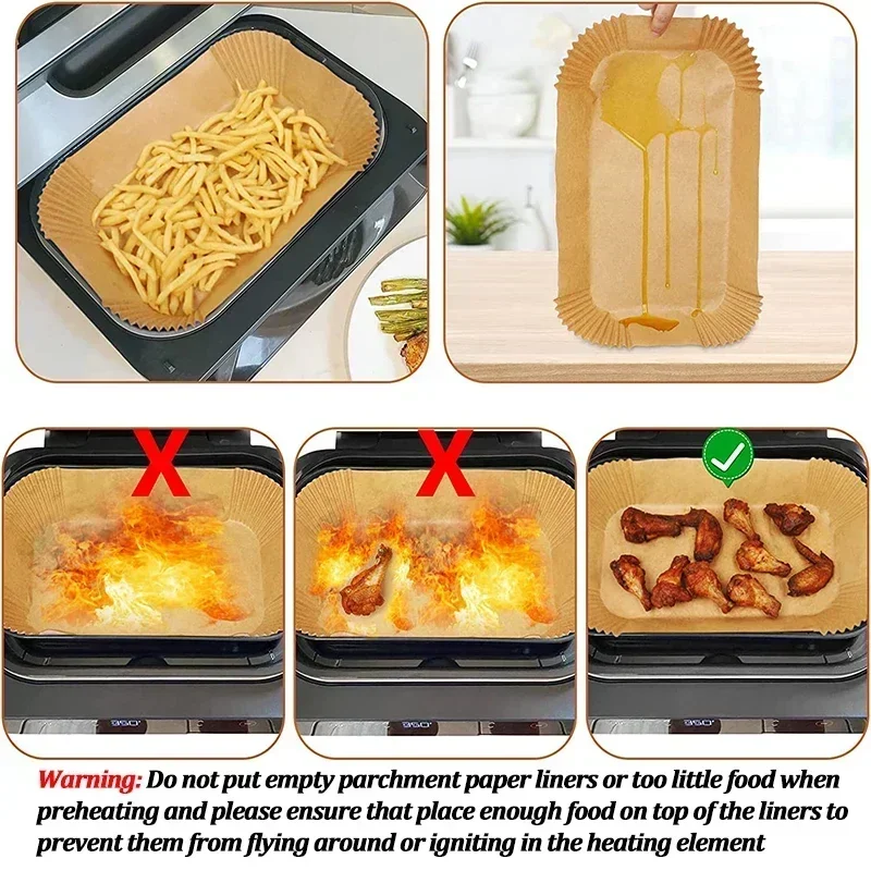 Disposable Air Fryer Paper Non - Commercial Kitchen Pots And Pans recension och pris