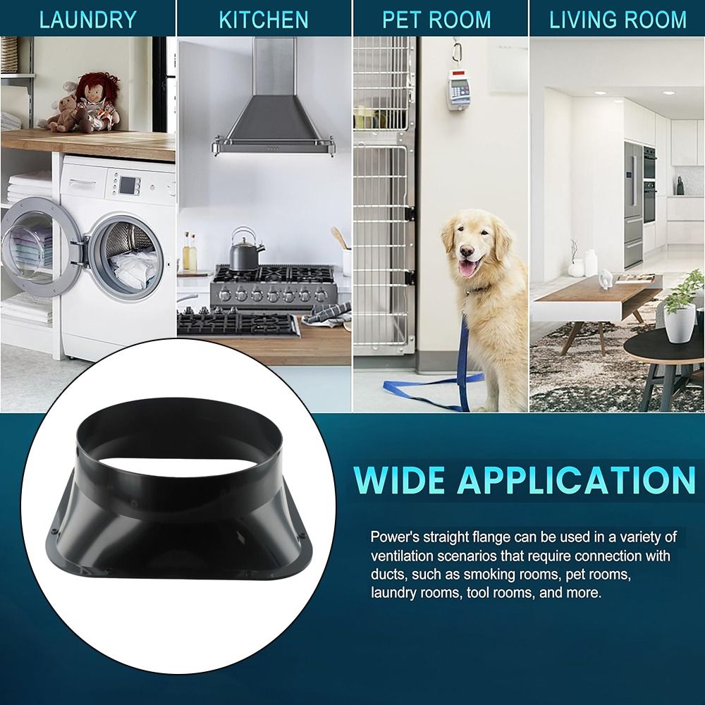 Fan Connection ABS Wall Flange - Commercial Kitchen Exhaust Fan recension och pris