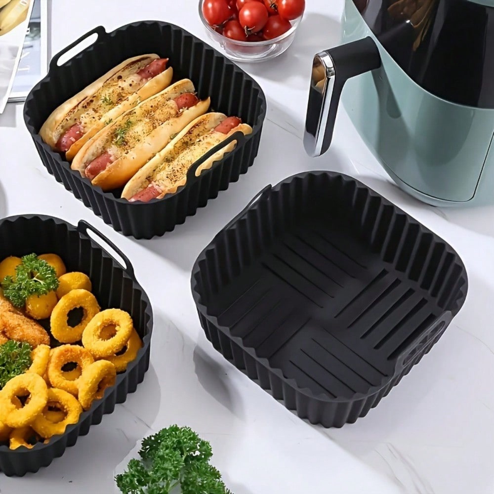 1pc Reusable Silicone Air Frye - Commercial Kitchen Pots And Pans recension och pris