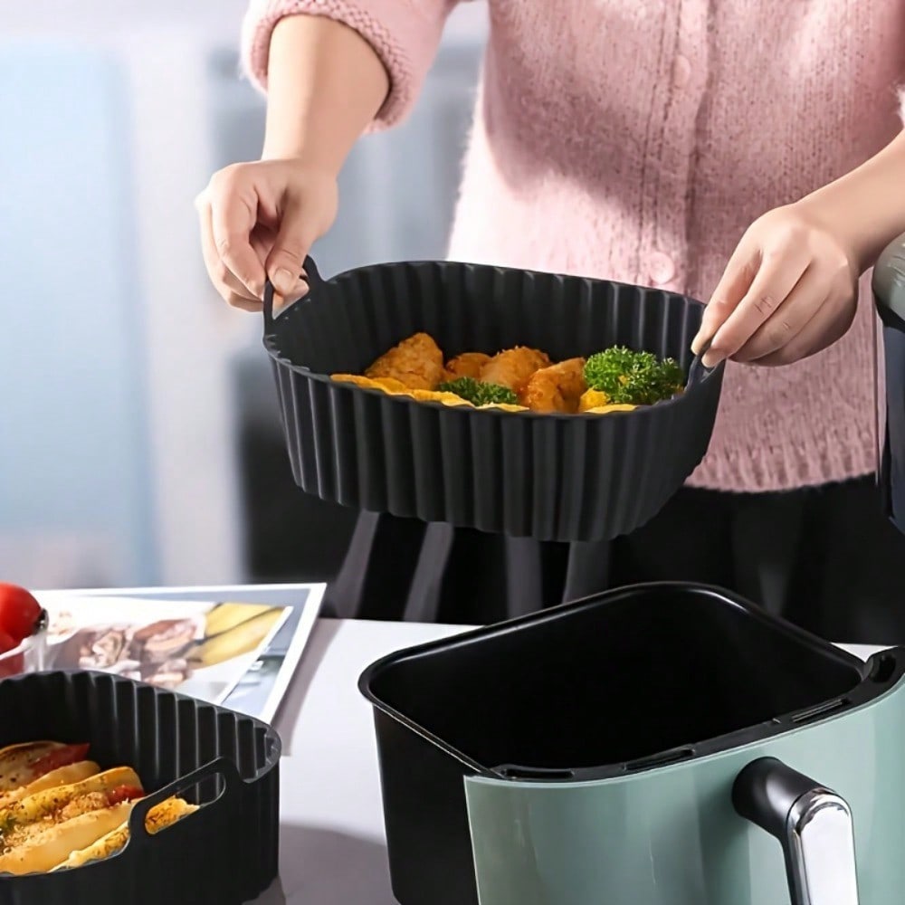1pc Reusable Silicone Air Frye - Commercial Kitchen Pots And Pans recension och pris
