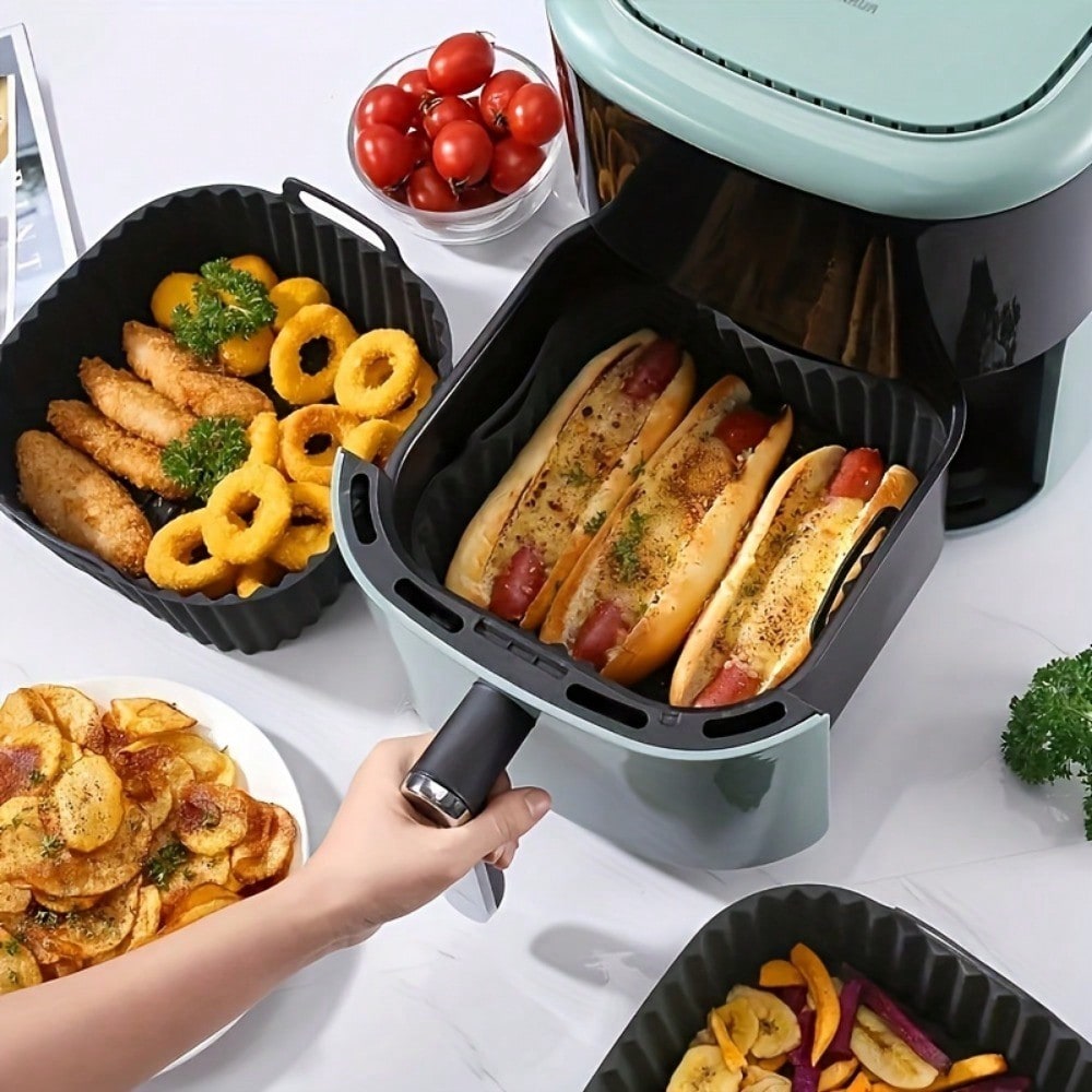 1pc Reusable Silicone Air Frye - Commercial Kitchen Pots And Pans recension och pris