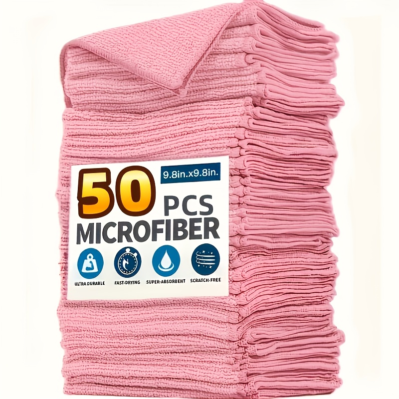 1-50Pcs Light Pink Microfiber  - Commercial Kitchen Mixer recension och pris