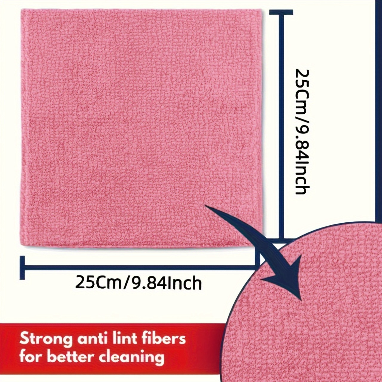 1-50Pcs Light Pink Microfiber  - Commercial Kitchen Mixer recension och pris