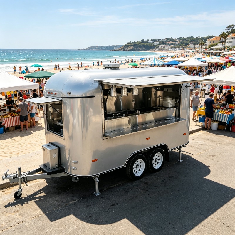 Stainless Steel Food Trailer M - Commercial Kitchen Layout Design recension och pris