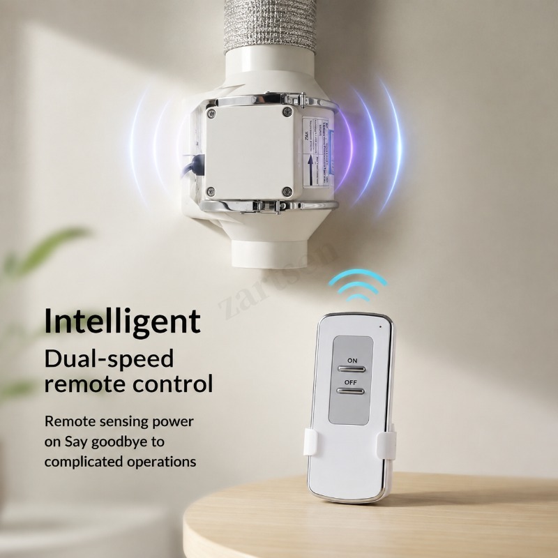 4Inch Two Speed Remote Control - Commercial Kitchen Exhaust Fan recension och pris