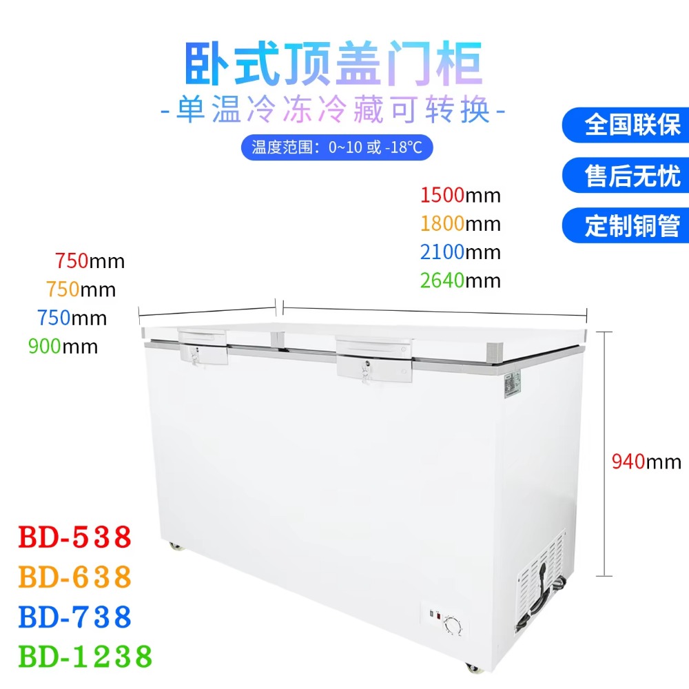 Double Doors Horizontal Freeze - Commercial Chest Freezer recension och pris