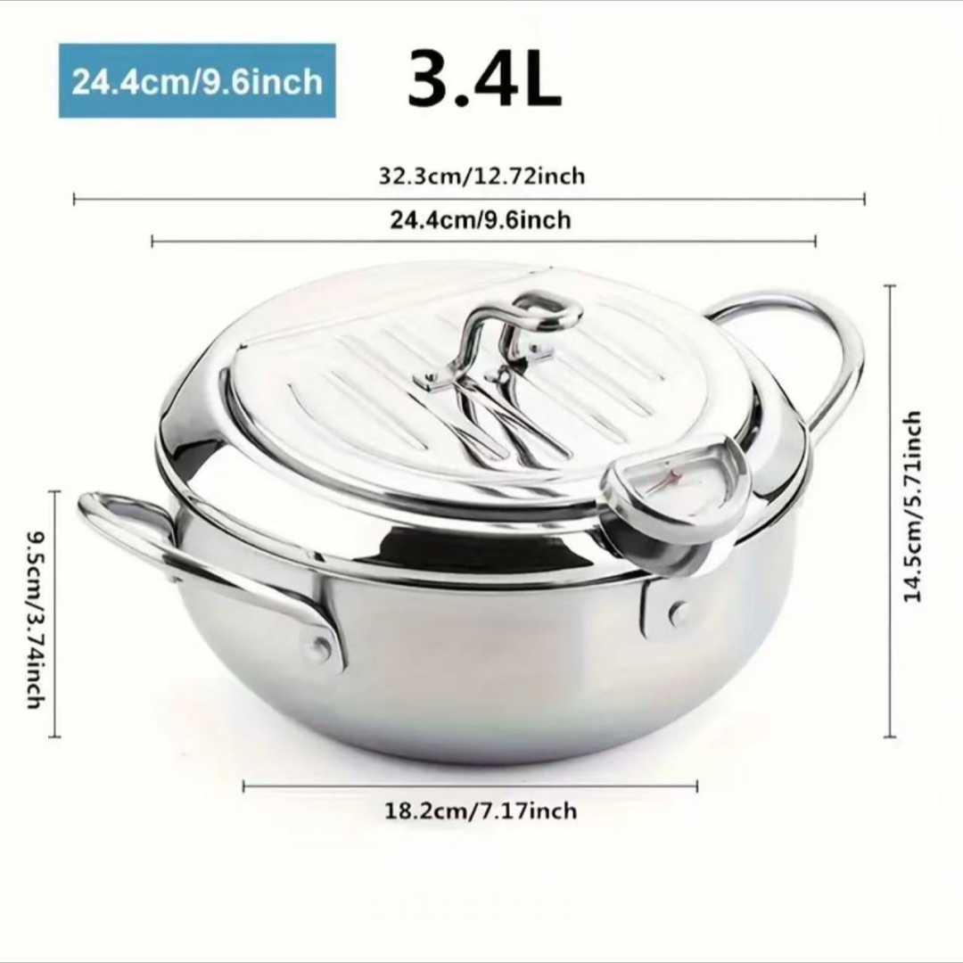 Stainless Steel Frying Pan wit - Commercial Kitchen Pots And Pans recension och pris