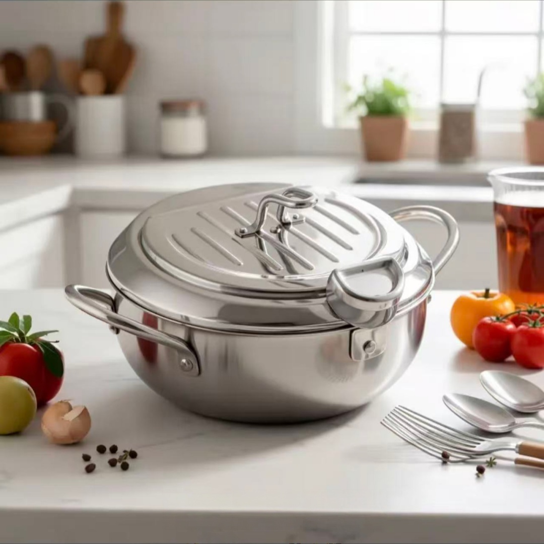 Stainless Steel Frying Pan wit - Commercial Kitchen Pots And Pans recension och pris