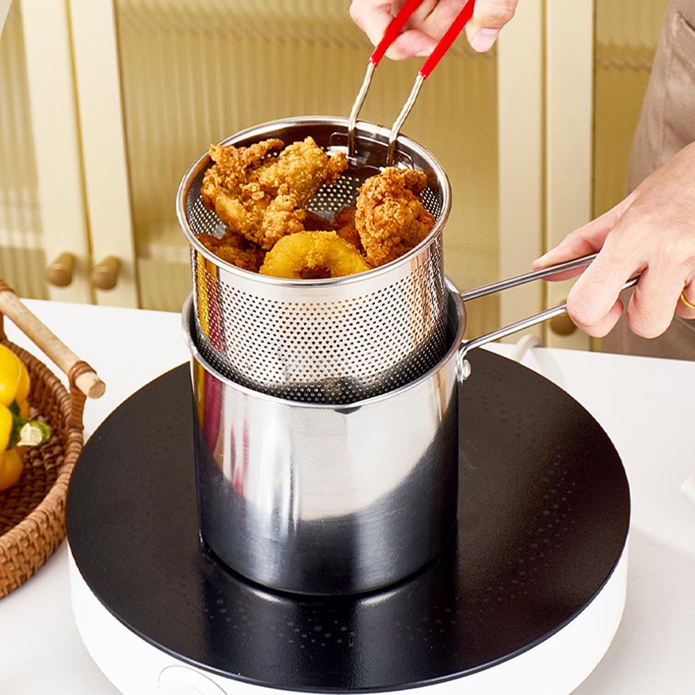 Stainless Steel Deep Fryer Pot - Commercial Kitchen Pots And Pans recension och pris