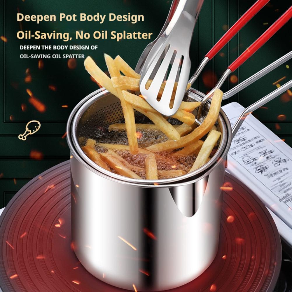 Stainless Steel Deep Fryer Pot - Commercial Kitchen Pots And Pans recension och pris