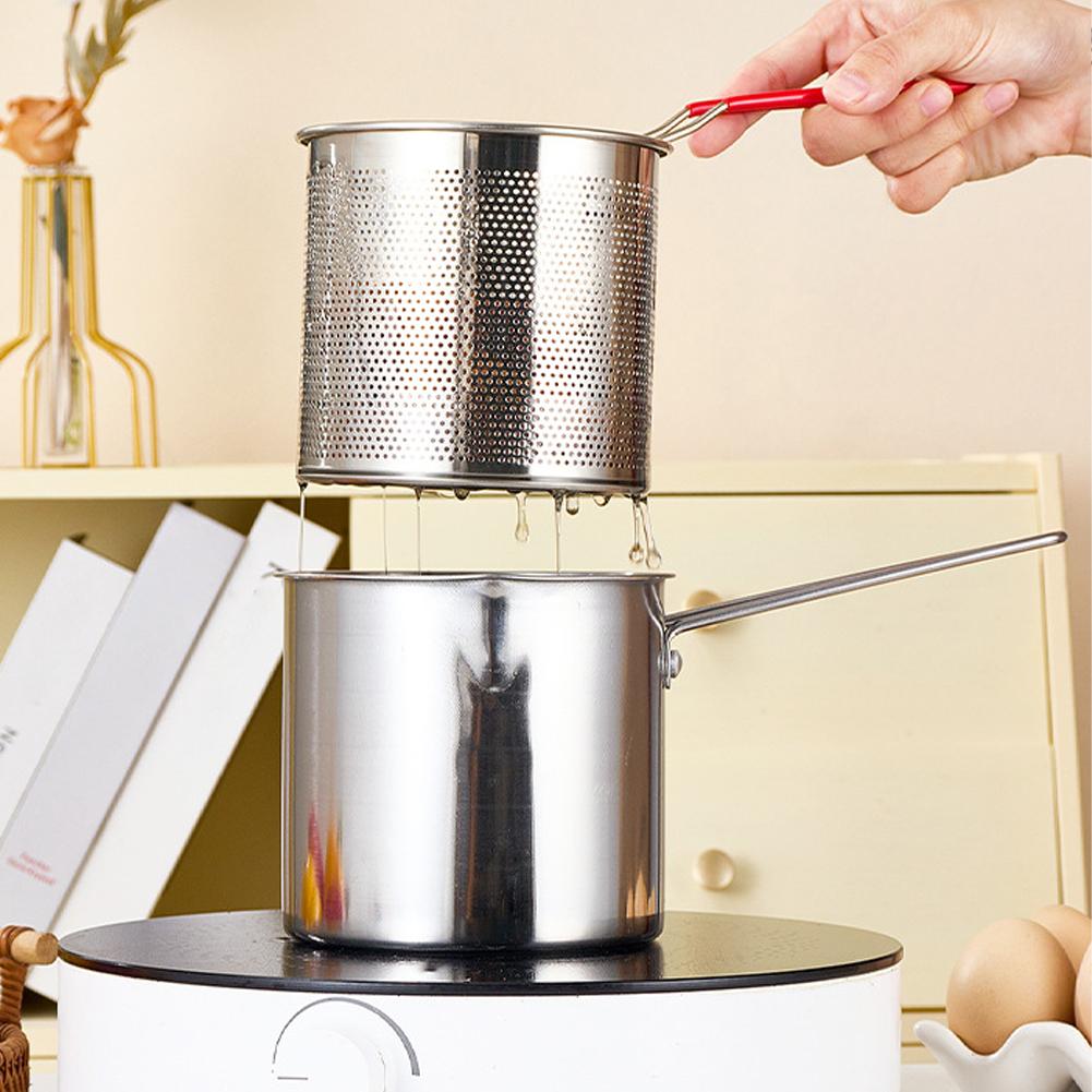 Stainless Steel Deep Fryer Pot - Commercial Kitchen Pots And Pans recension och pris