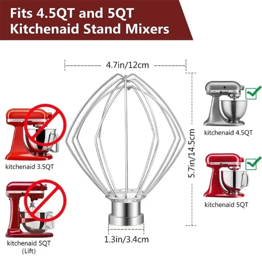 6 Wire Steel Whisk Whip for Ki - Commercial Kitchen Juicer recension och pris